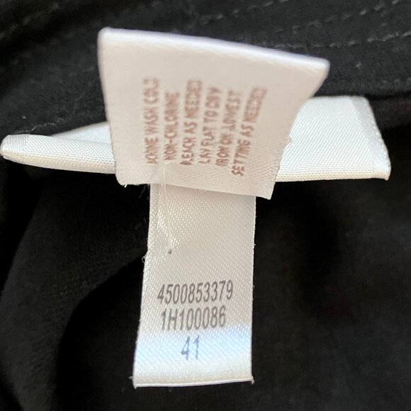 CHICOS Short Sleeve Button Detail Vintage Look Shirt Dress Size 0 Black - Picture 12 of 13